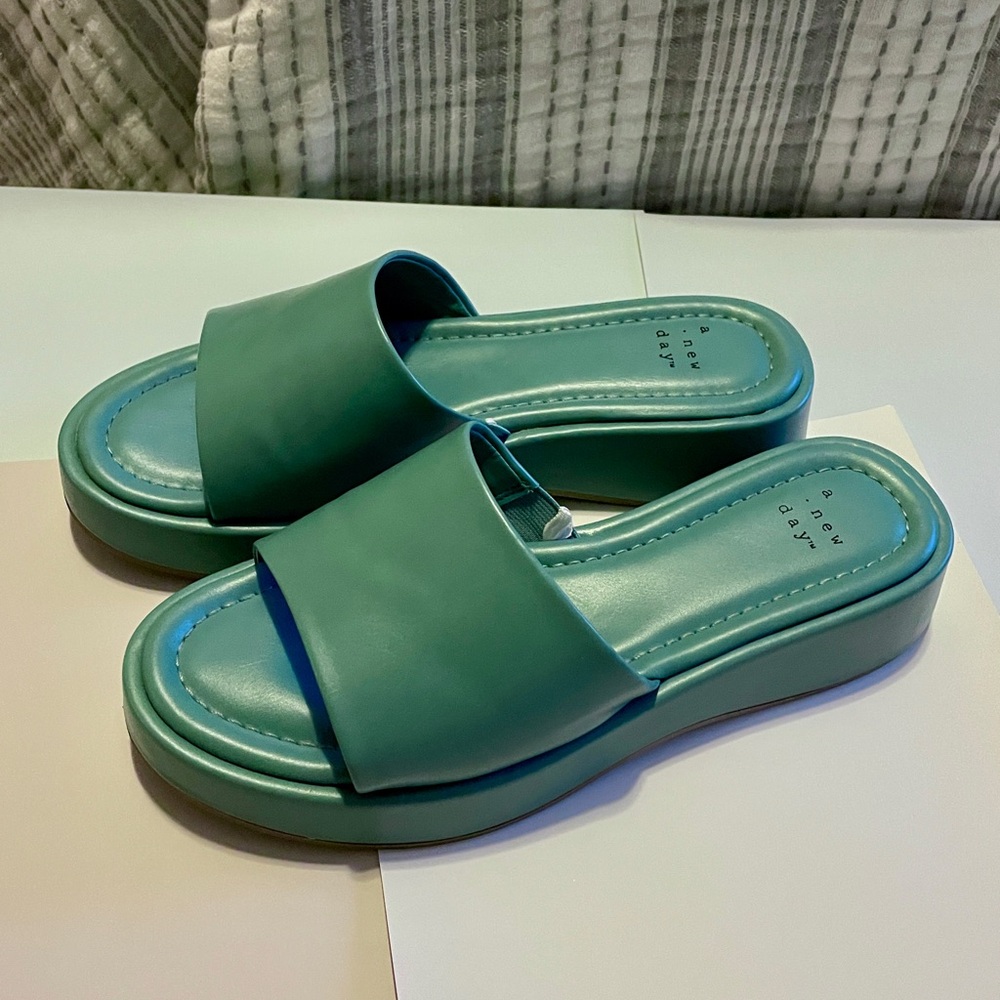 A New Day Women's Teal Mules